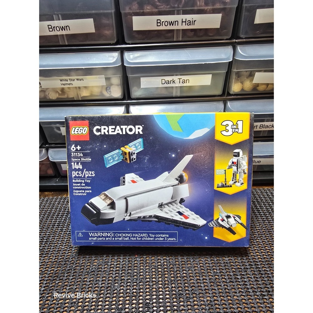 LEGO Creator 3 in 1 Space Shuttle Toys Building Set 31134 NEW Sealed
